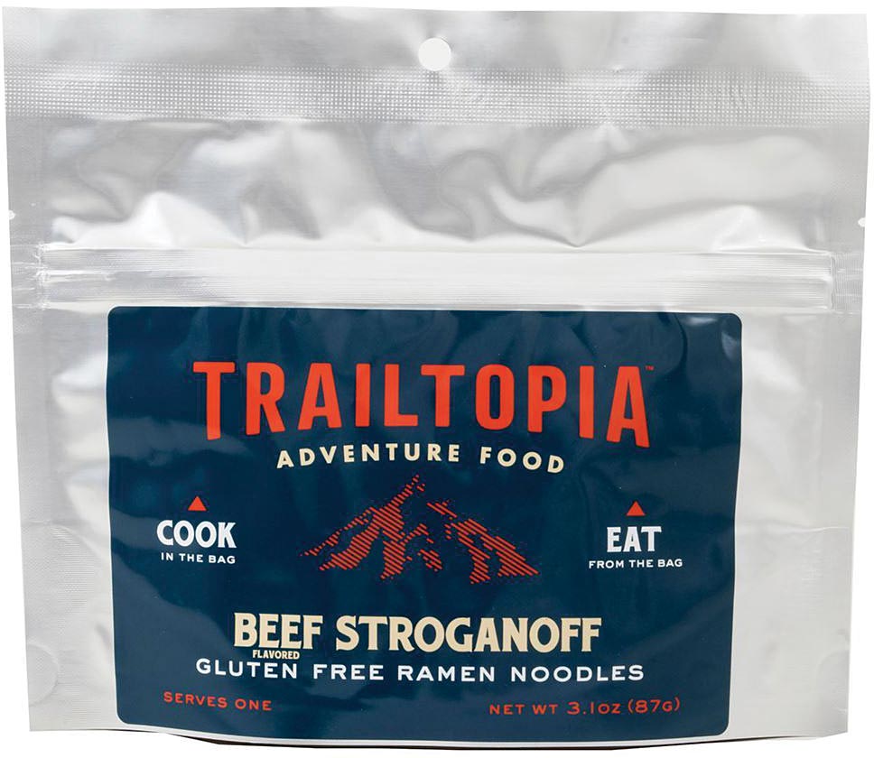 TRAILTOPIA Beef Stroganoff Ramen GF - Premium Gluten-Free Instant Noodle Meal