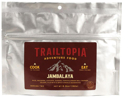 TRAILTOPIA Jambalaya GF - Gluten-Free Camping Food Pack