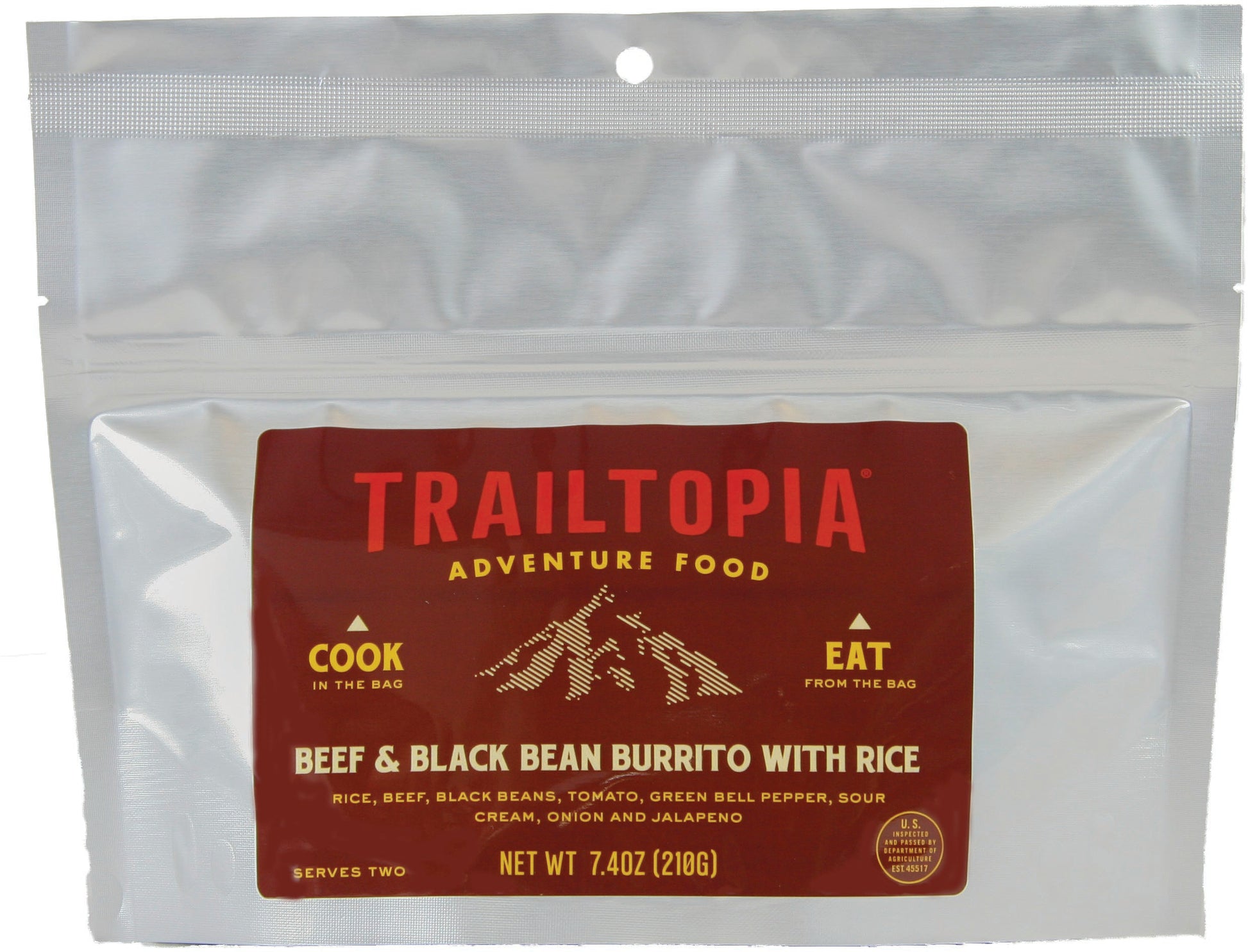 Trailtopia Beef and Black Bean Burrito GF - Delicious Gluten-Free Snack for Active Lifestyles