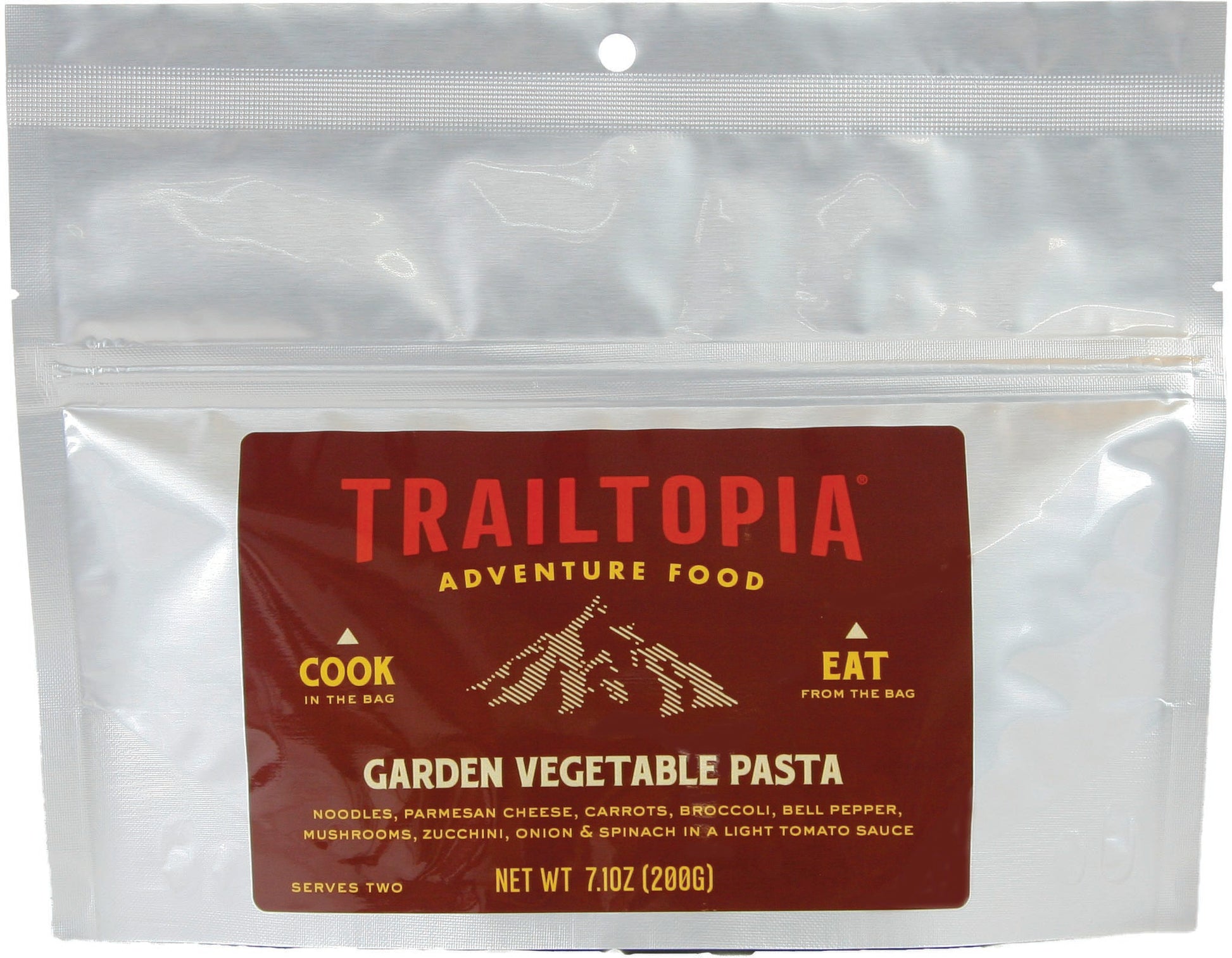 TRAILTOPIA Garden Vegetable Pasta - Nutritious and Convenient Meal