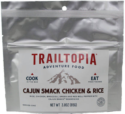 TrailTopia Cajun Chicken and Rice Gluten-Free Single Serve Meal