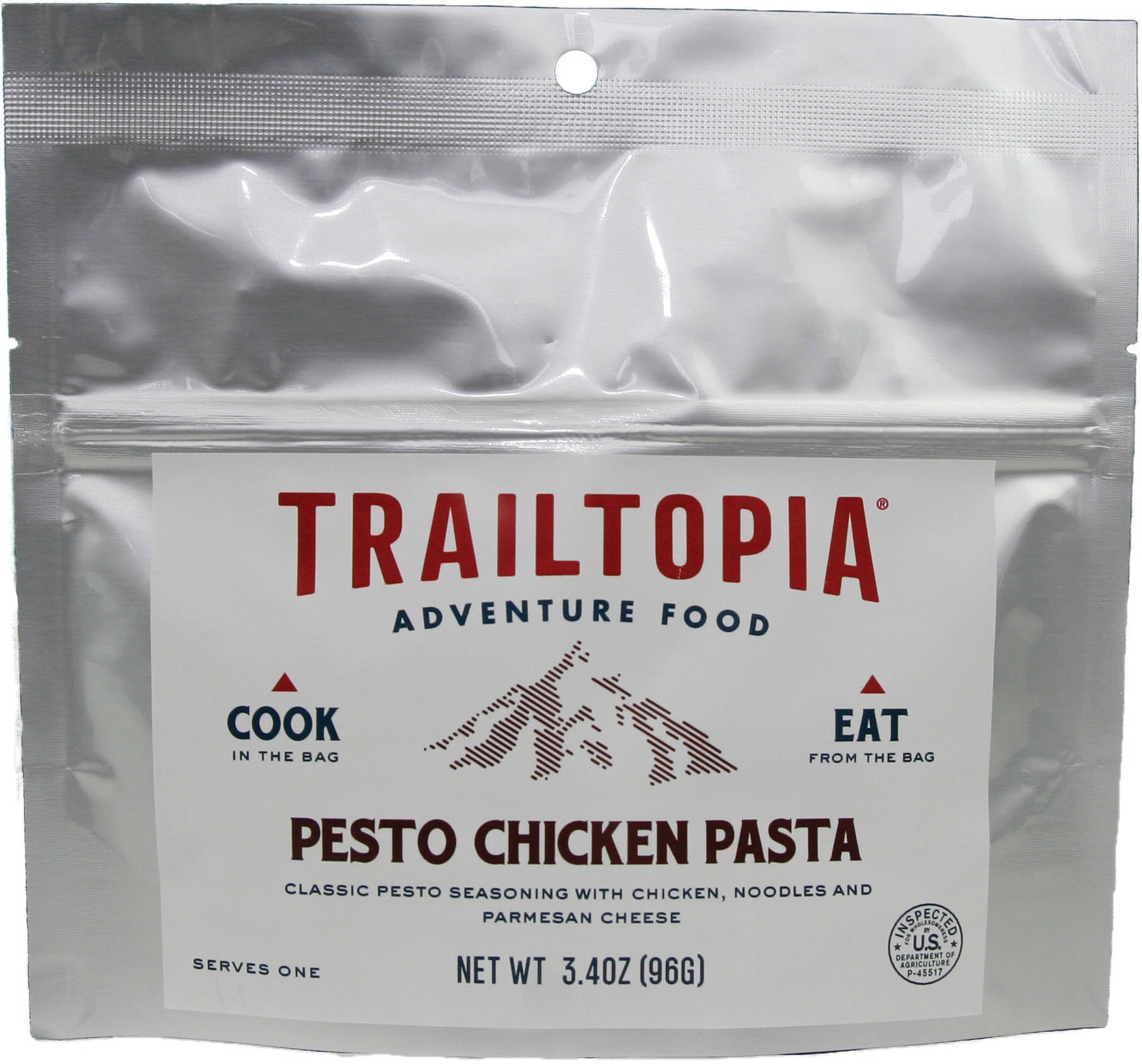 TRAILTOPIA Pesto Chicken Pasta Single Serve Meal