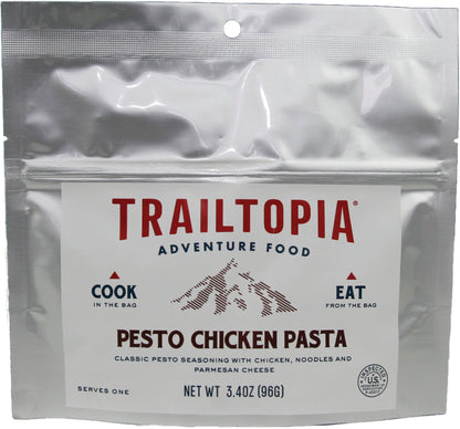 TRAILTOPIA Pesto Chicken Pasta Single Serve Meal