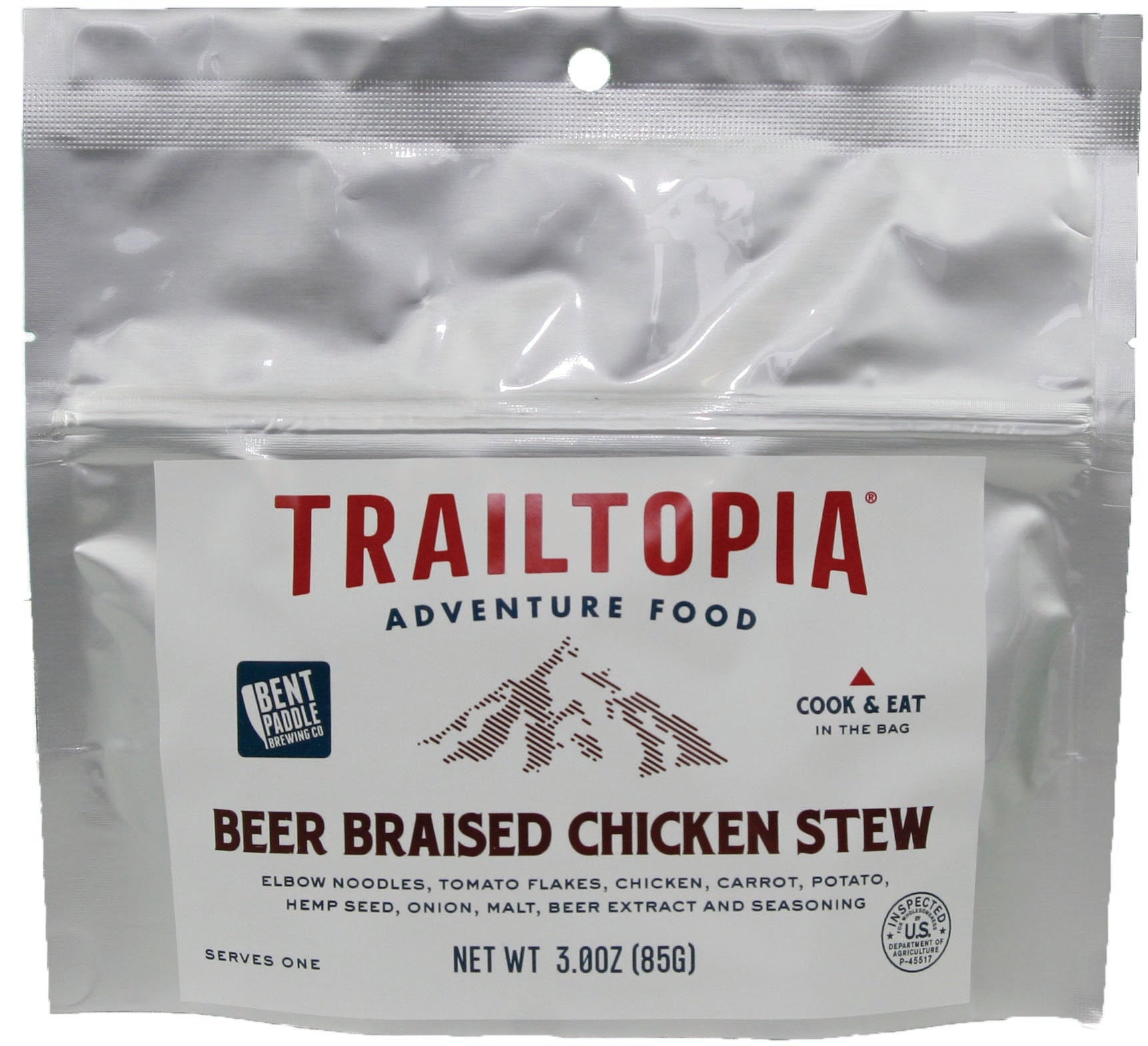 TRAILTOPIA Beer Chicken Stew Single Serving - Delicious and Convenient Trail Food
