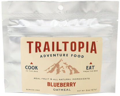 TRAILTOPIA Blueberry Oatmeal - Healthy Snack with Real Fruit and Whole Grains