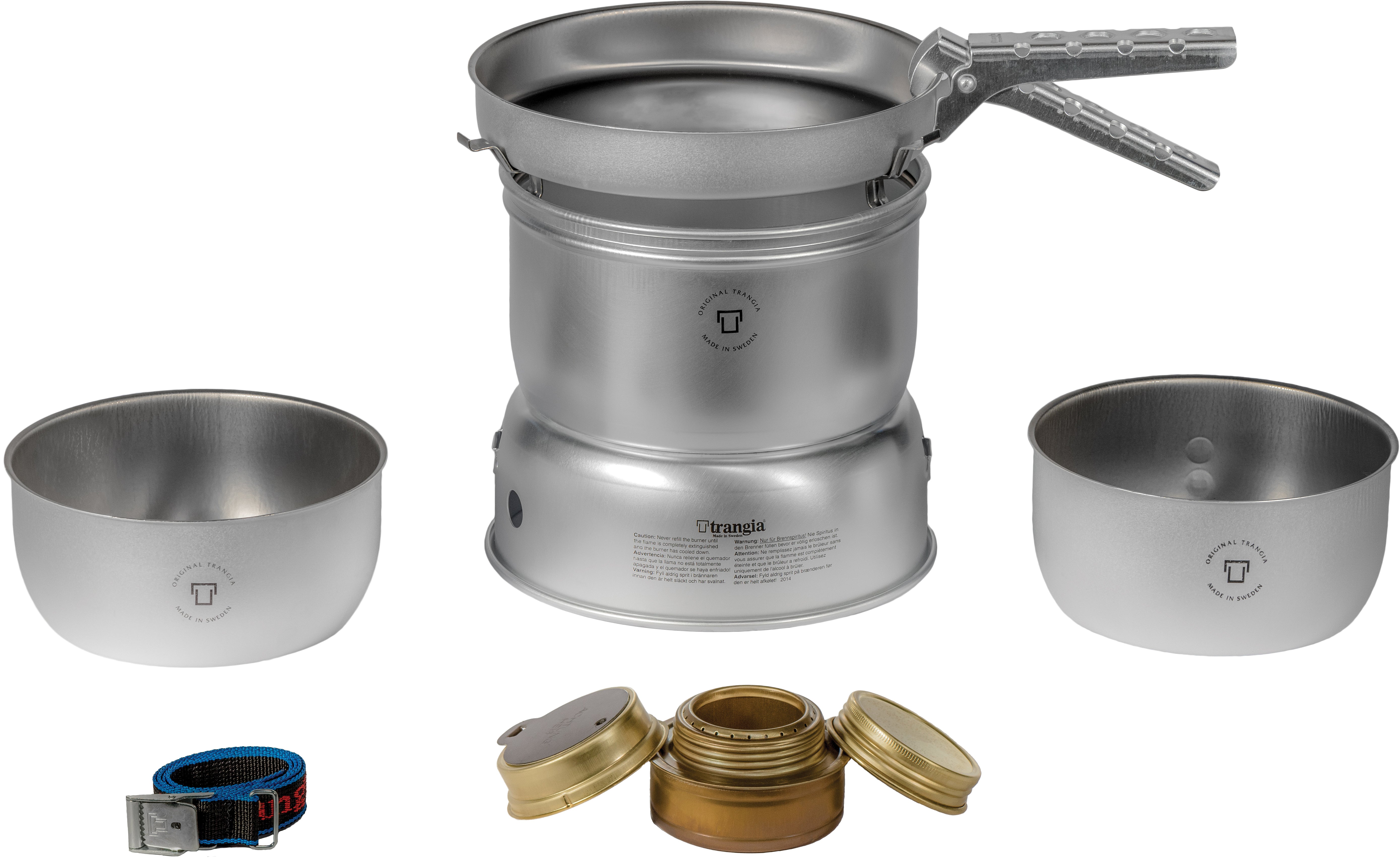 TRANGIA 27-21 Duossal 2.0 Stove Kit - Durable Non-Stick Camping Stove Set by TRANGIA