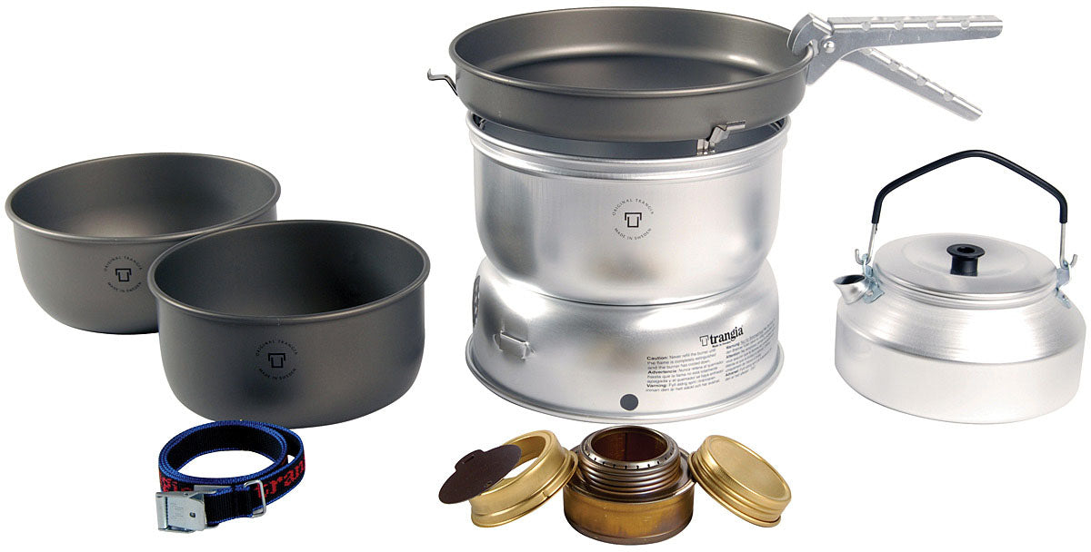 TRANGIA 25-8 Ul Hard Anodized Stove Kit for Camping and Outdoor Cooking by TRANGIA