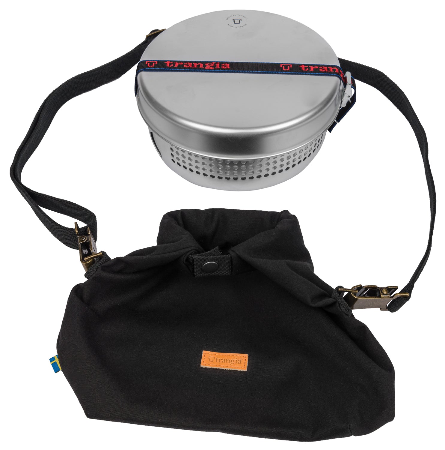 TRANGIA Roll Top Stove Bag 25 Black – Durable Storage Solution for Your Camping Stove