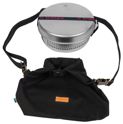 TRANGIA Roll Top Stove Bag 25 Black – Durable Storage Solution for Your Camping Stove