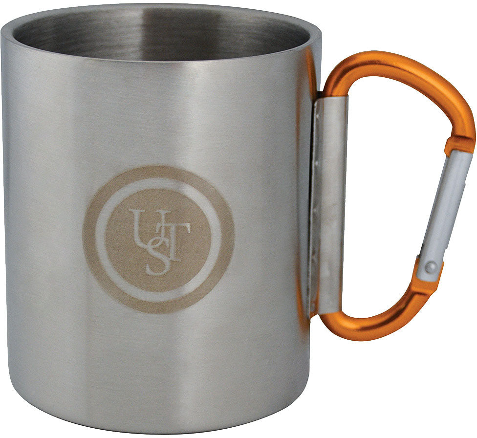 UST Klipp Carabiner Mug 1.0 - Durable Aluminum Camping Coffee Mug with Carabiner Clip