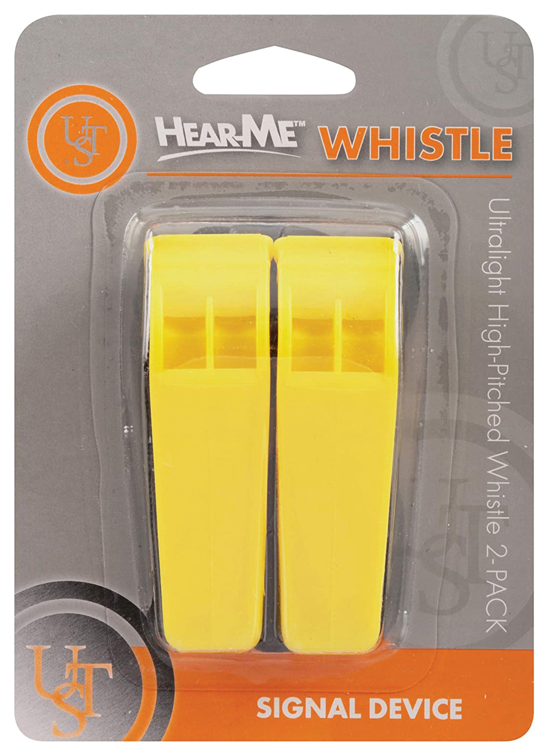 UST Hear Me Whistle 2 Pack - Safety and Training Whistles for Kids and Adults