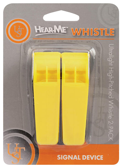 UST Hear Me Whistle 2 Pack - Safety and Training Whistles for Kids and Adults