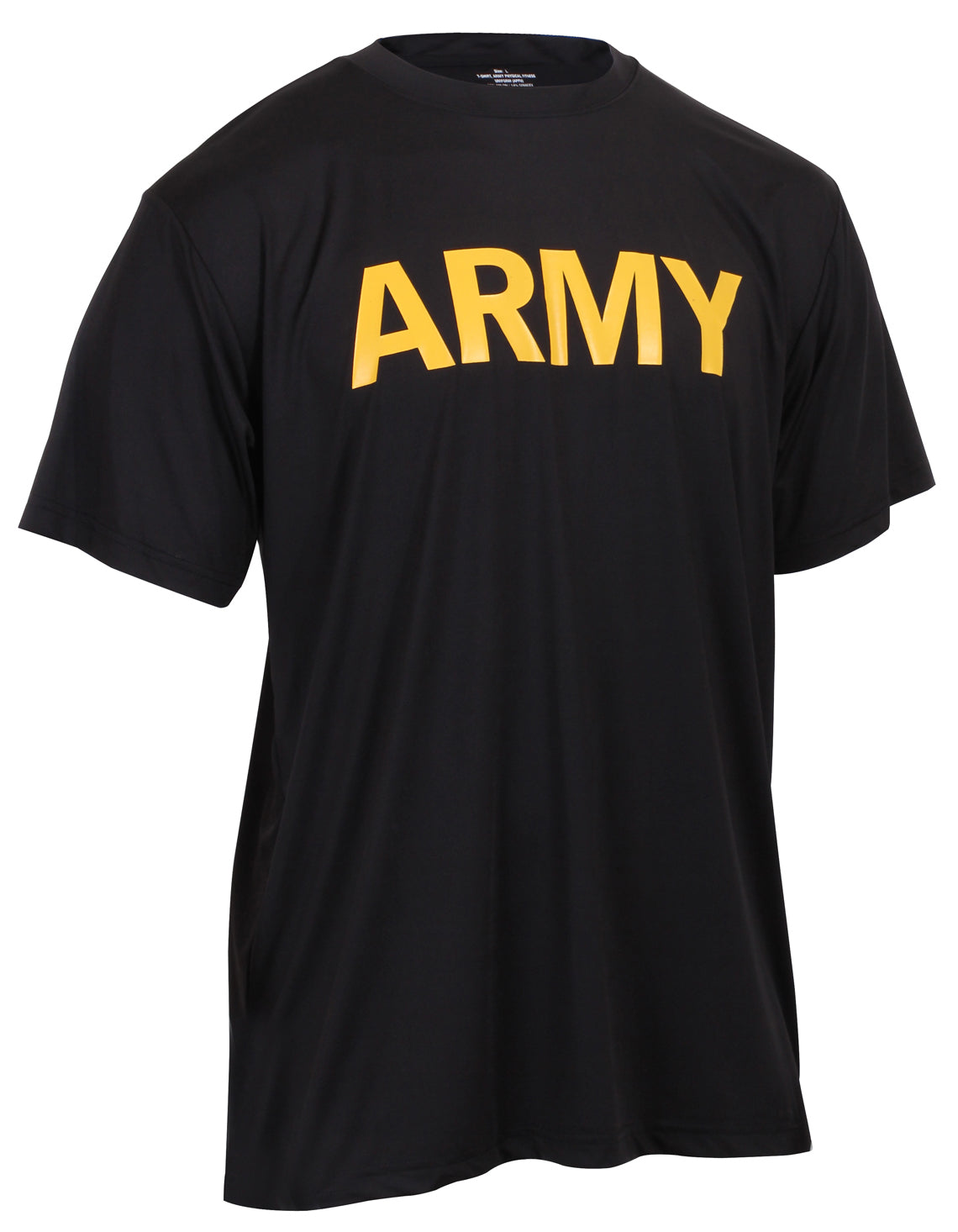 Rothco Performance PT Shirt Size Small - Breathable Army Workout Top with Gold 'ARMY' Lettering