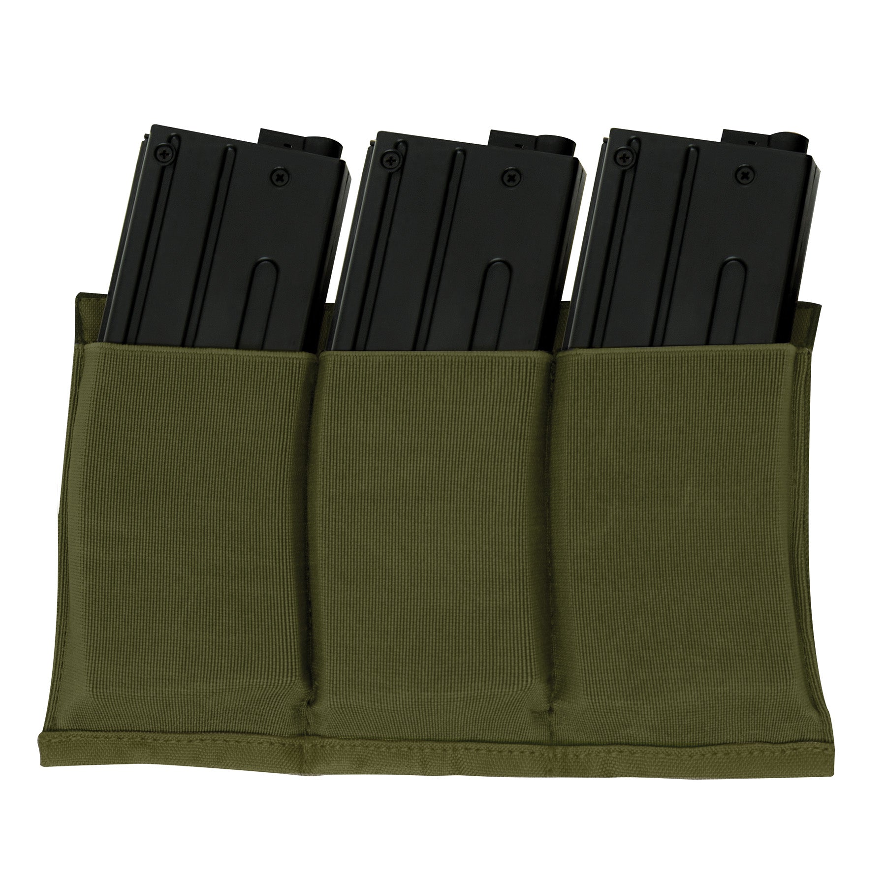Rothco Lightweight 3 Mag Elastic Retention Pouch Olive Drab – Tactical Magazine Carrier