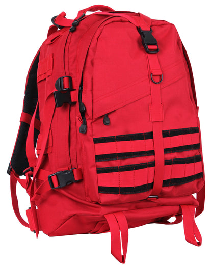 Rothco Large Transport Pack in Red with MOLLE Compatibility and Hydration System