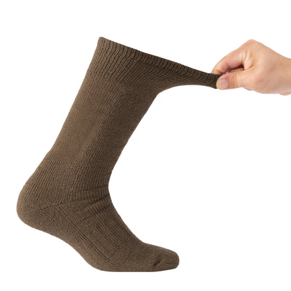Rothco Wool Blend Mid-Calf Winter Socks Coyote Brown Size M