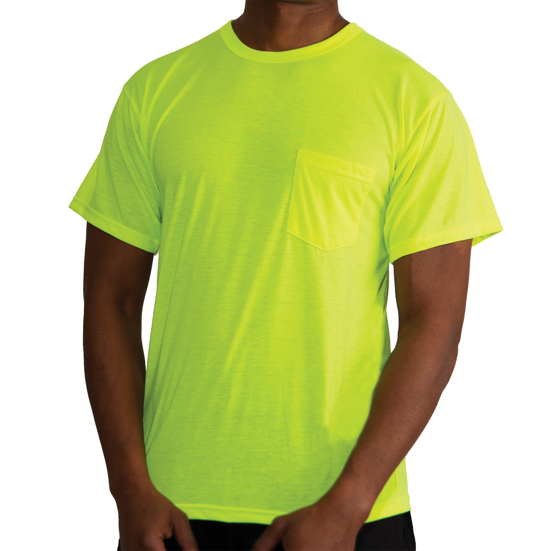 Rothco Moisture Wicking Pocket T-Shirt 2XL Safety Green - Comfortable Performance Tee