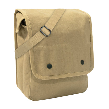 Rothco Canvas Map Case Shoulder Bag Khaki - Durable Outdoor Carryall