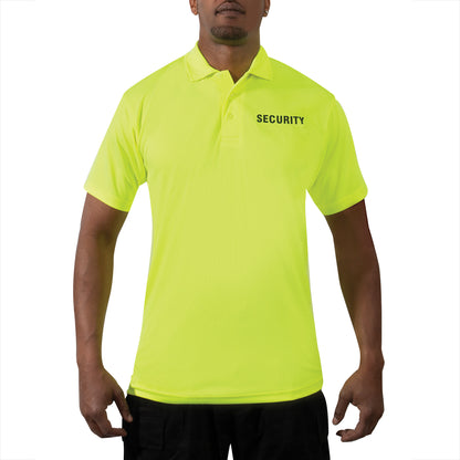Rothco Moisture Wicking Security Polo Shirt Safety Green Size 3XL