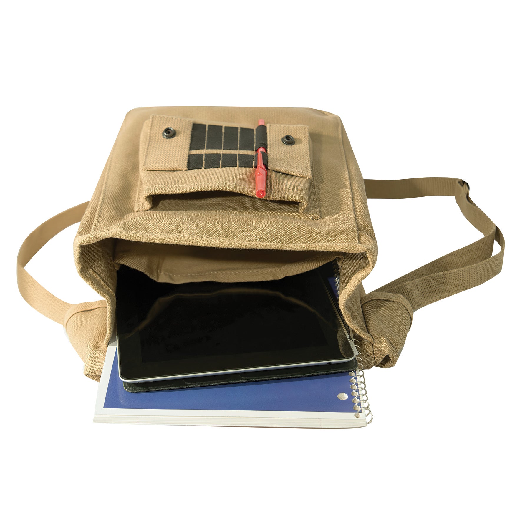Rothco Canvas Map Case Shoulder Bag Khaki - Durable Outdoor Carryall