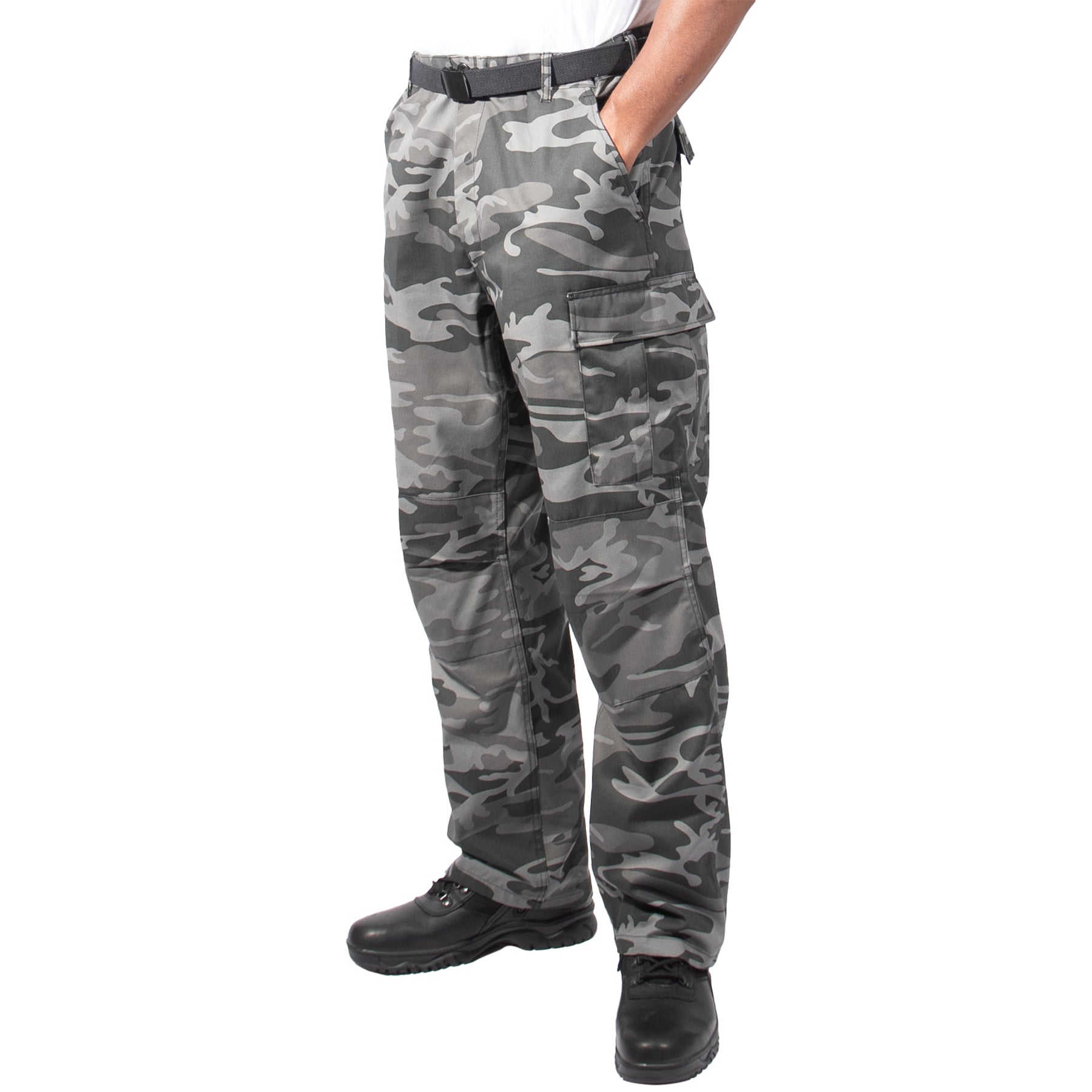 Rothco Relaxed Fit Zipper Fly BDU Pants in Black Camo Size 3XL