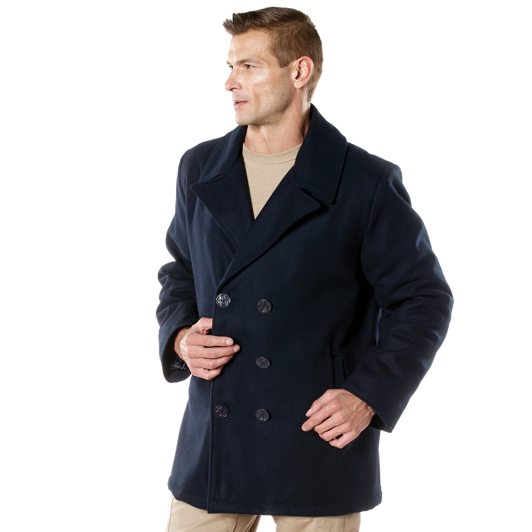 Rothco Naval Heritage Pea Coat in Navy Blue – Size 2XL