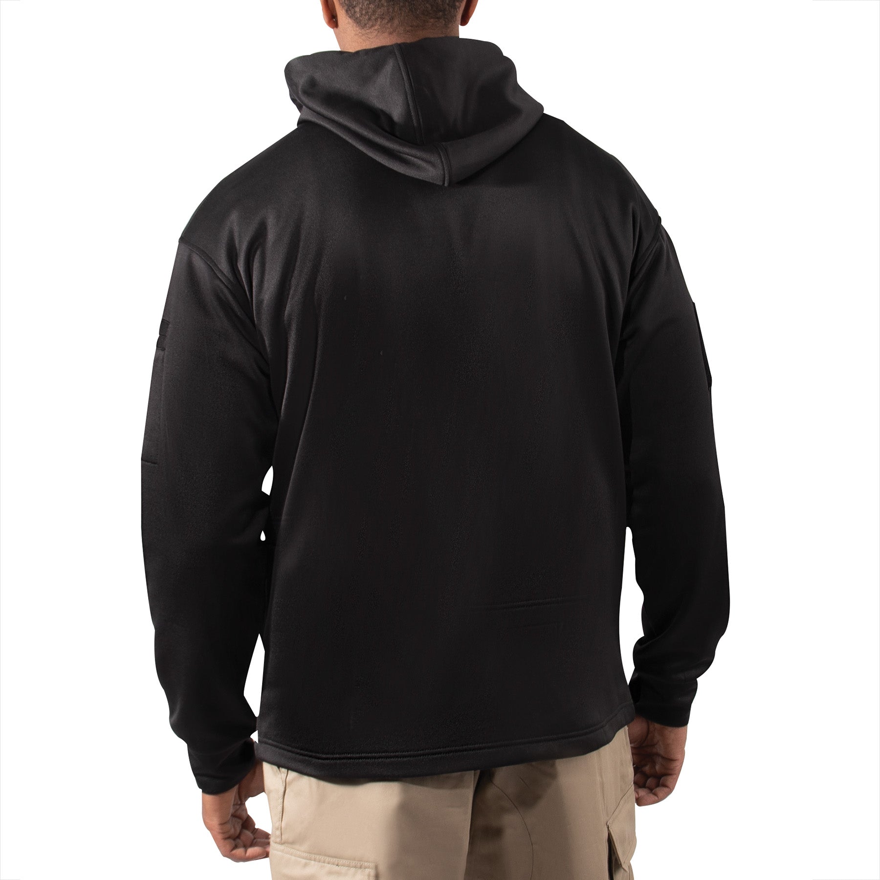 Rothco US Flag & USMC Eagle, Globe, & Anchor Concealed Carry Hoodie Black Size L