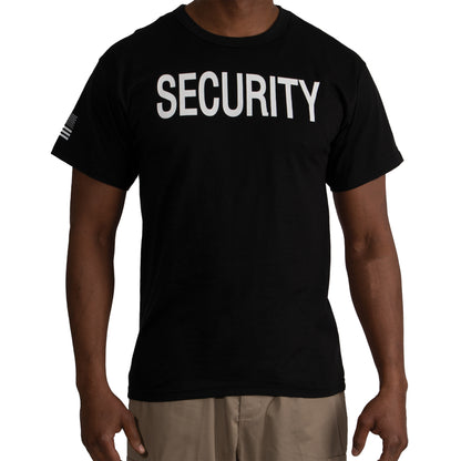 Rothco 2-Sided Security T-Shirt with US Flag on Sleeve - Size XL
