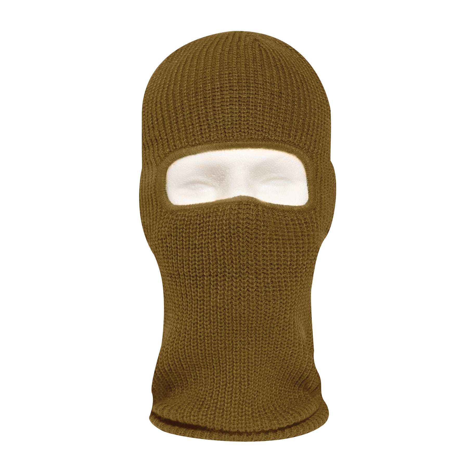 Rothco Fine Knit One Hole Facemask in Coyote Brown Part 15969