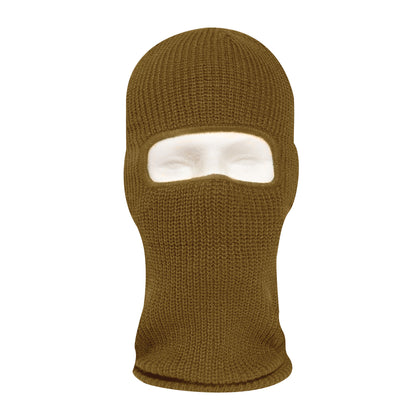 Rothco Fine Knit One Hole Facemask in Coyote Brown Part 15969