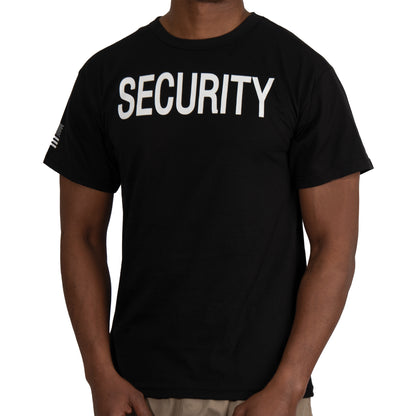 Rothco 2-Sided Security T-Shirt with US Flag on Sleeve - Size XL