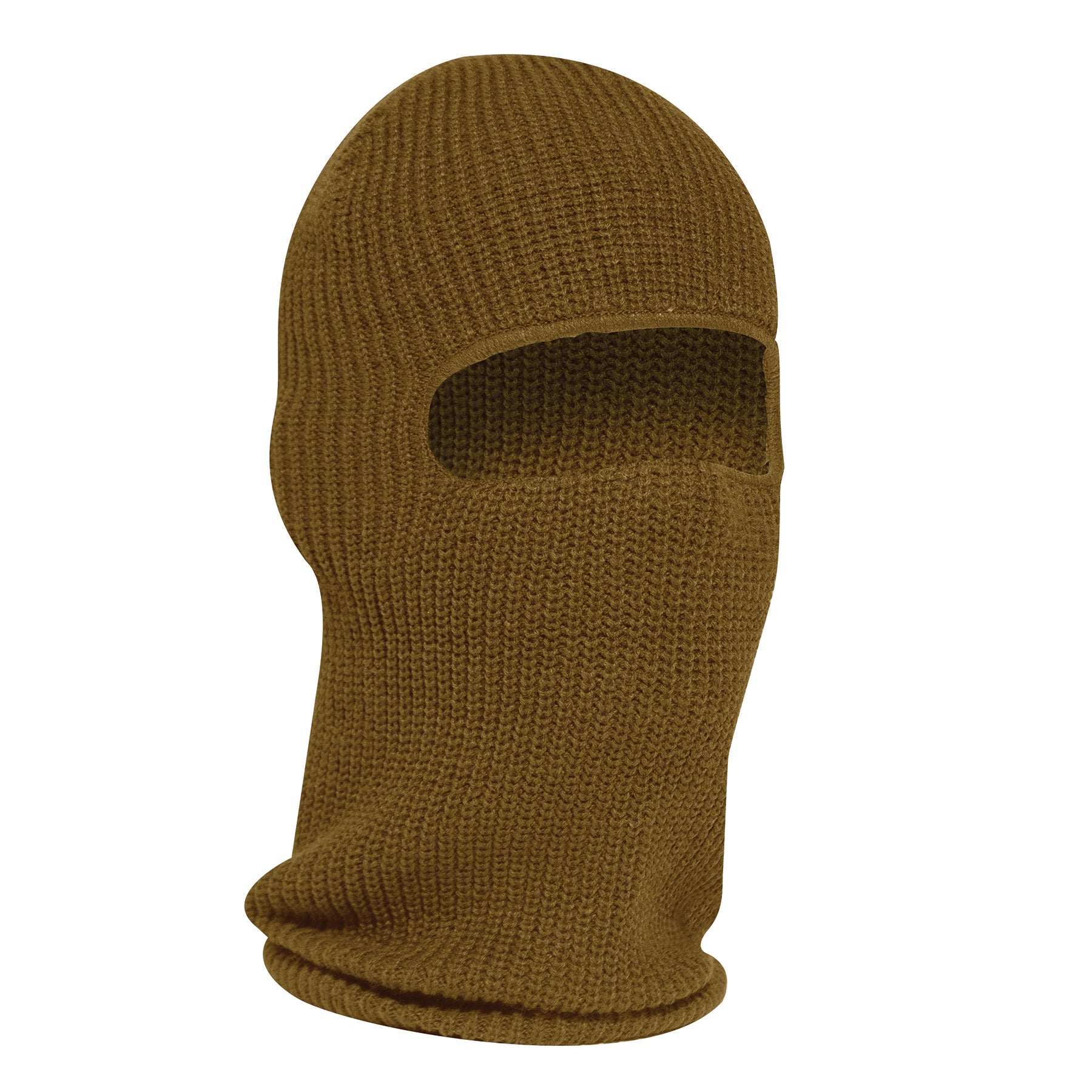 Rothco Fine Knit One Hole Facemask in Coyote Brown Part 15969
