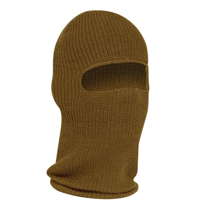 Rothco Fine Knit One Hole Facemask in Coyote Brown Part 15969