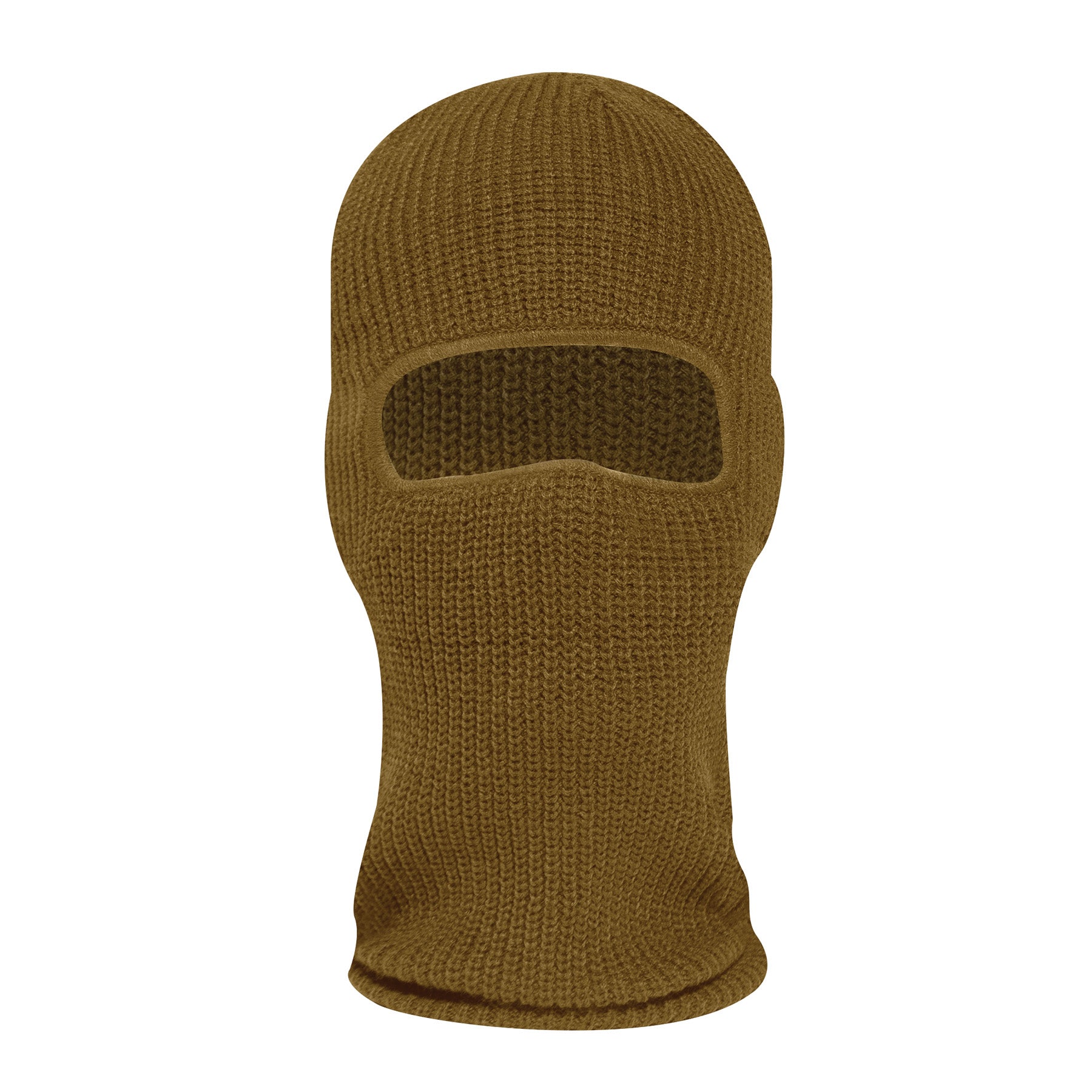 Rothco Fine Knit One Hole Facemask in Coyote Brown Part 15969