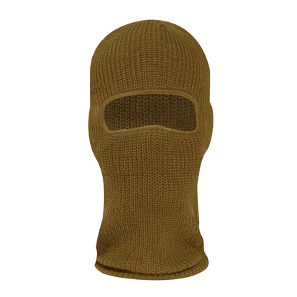 Rothco Fine Knit One Hole Facemask in Coyote Brown Part 15969