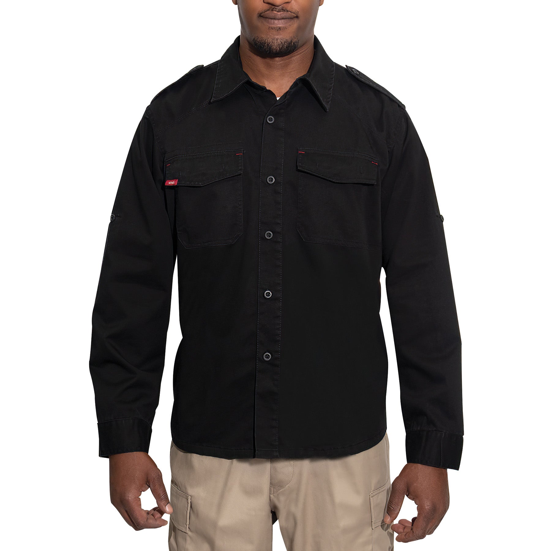 Rothco Vintage Fatigue Shirt 3XL in Black - Durable Military-Style Workwear