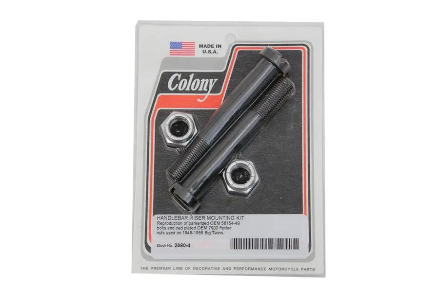 Colony Handlebar Riser Mounting Kit for Harley Davidson FL (1949-1958) by Colony