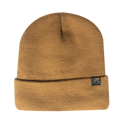Rothco Deluxe Fine Knit Sherpa-Lined Watch Cap in Coyote Brown - Part 57971