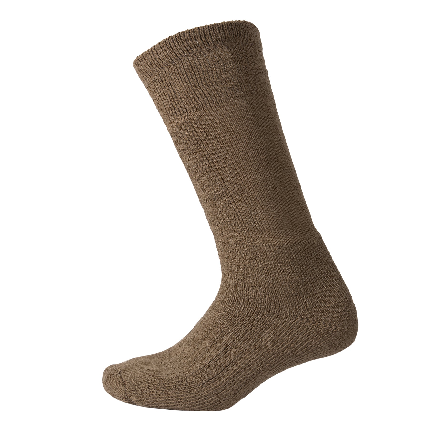 Rothco Wool Blend Mid-Calf Winter Socks – Coyote Brown, Size Large