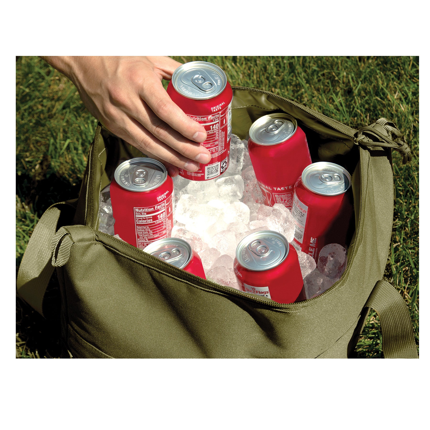 Rothco Convertible Cooler / Tote Bag Olive Drab - Insulated 18-Can Capacity with Adjustable Straps