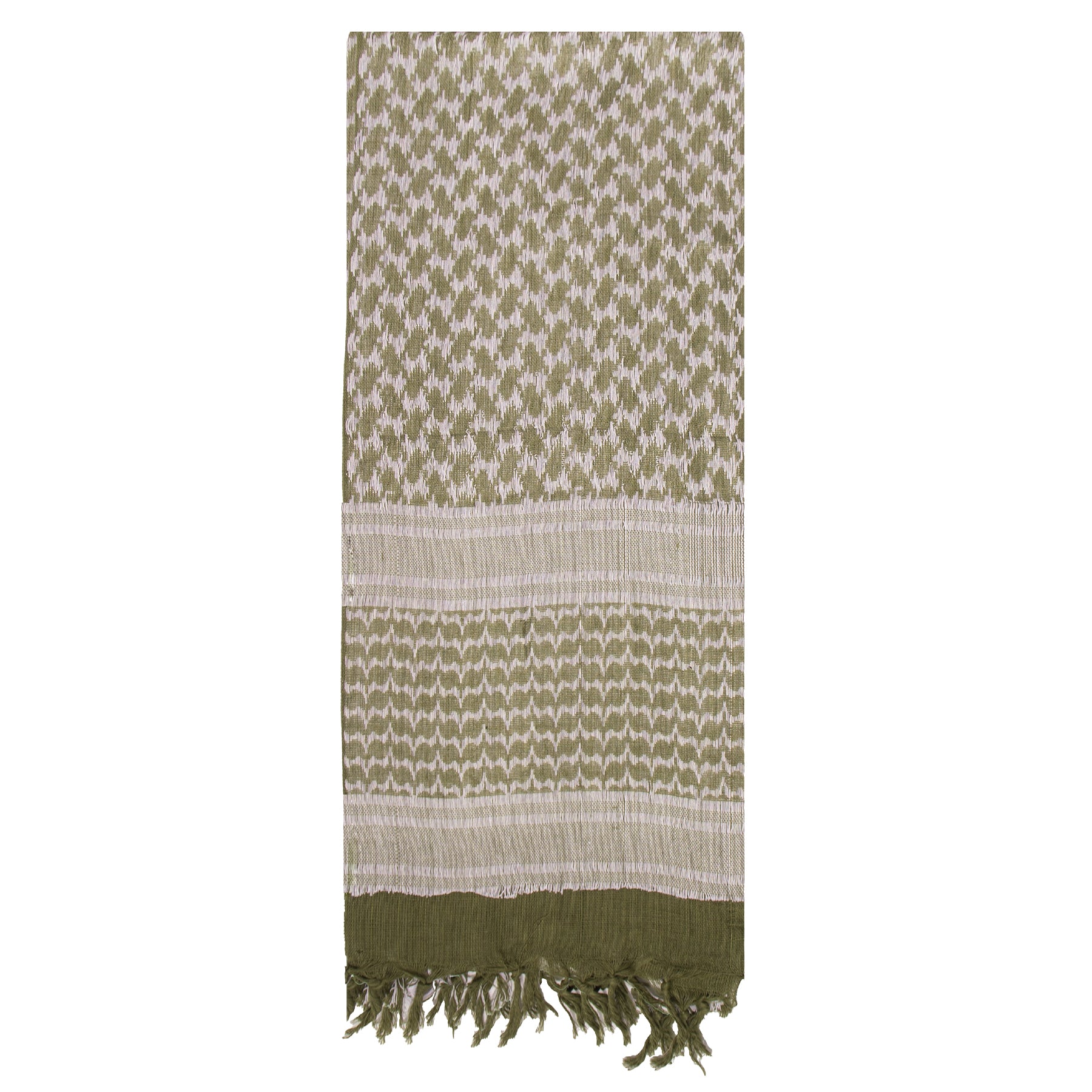 Rothco Lightweight Shemagh Keffiyeh Scarf Olive Drab / White – Tactical Desert Headwear and Multi-Use Scarf