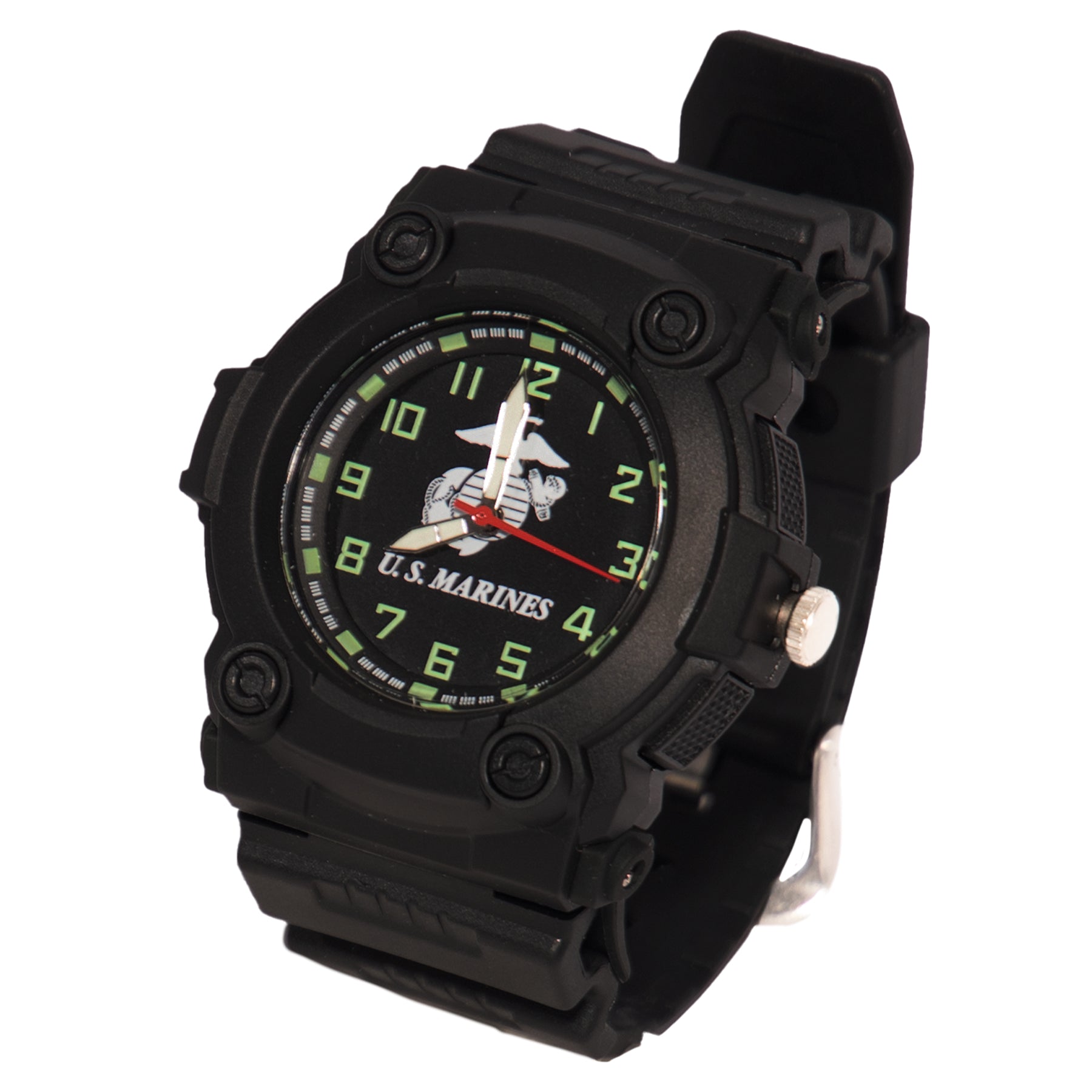 Aquaforce Marines Watch Model 4377 – USMC Licensed Quartz Timepiece with Luminous Hands and Water Resistance