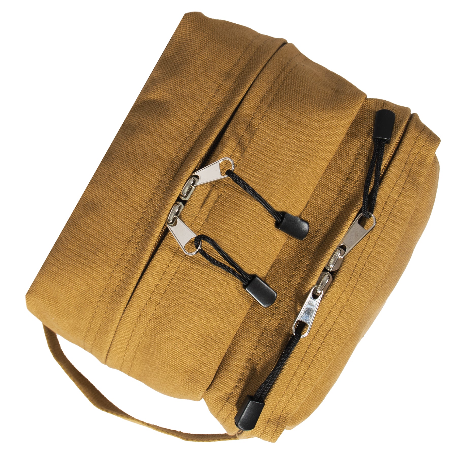 Rothco Canvas Dual Compartment Travel Kit Coyote Brown – Durable Heavyweight Cotton Bag for Toiletries and Grooming Essentials