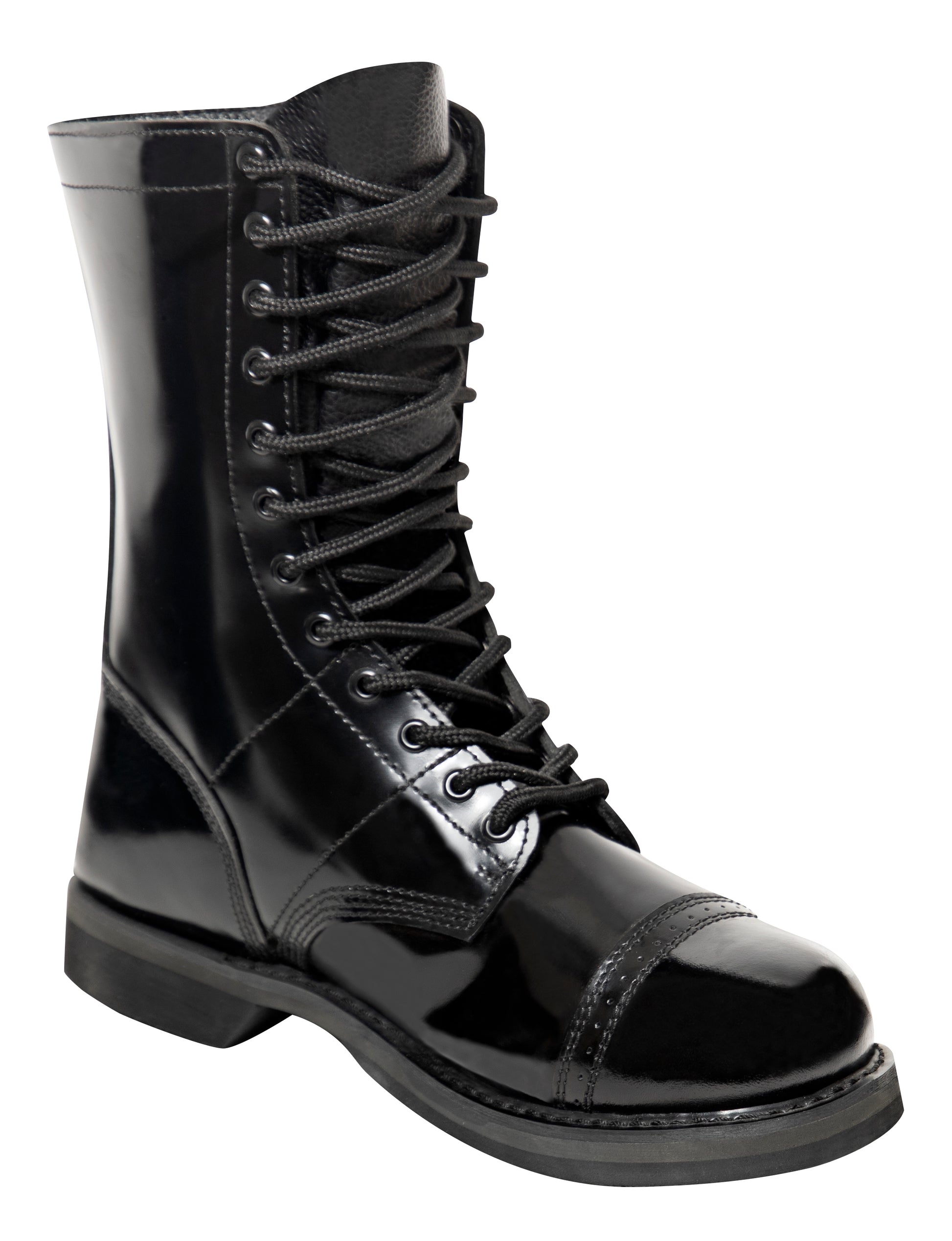 Rothco 10 Inch Black Leather Jump Boots for Military & Outdoor Use, Size 14