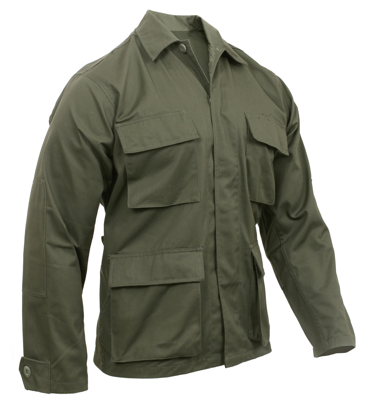 Rothco Twill BDU Shirt Olive Drab Size M – Durable Military-Style Uniform Shirt for Work and Outdoor Activities