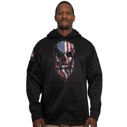Rothco Bearded Skull Concealed Carry Hoodie in 3XL – Patriotic Tactical Sweatshirt with IWB Access
