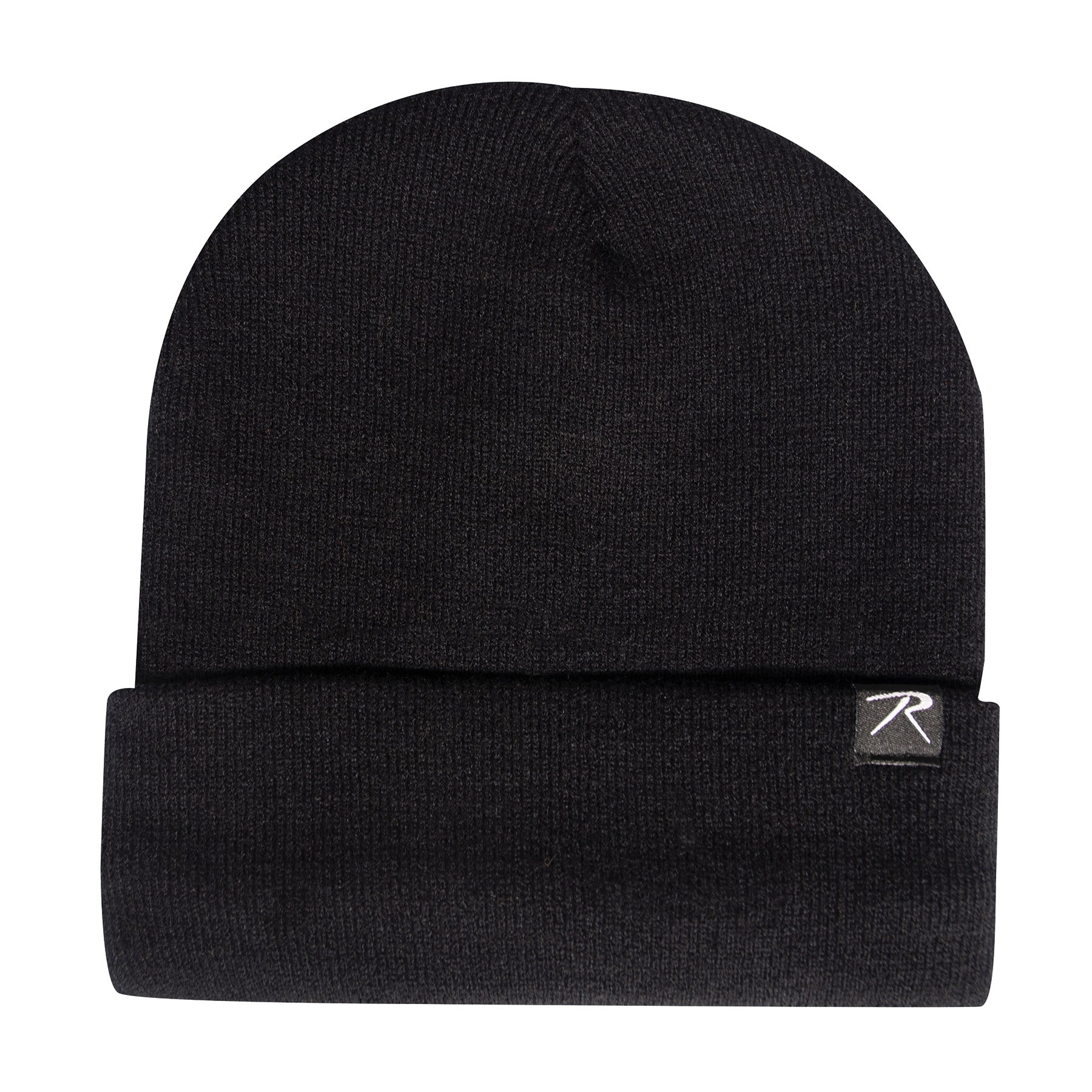 Rothco Deluxe Fine Knit Fleece-Lined Watch Cap Black - Warm Winter Beanie for Cold Weather Activities