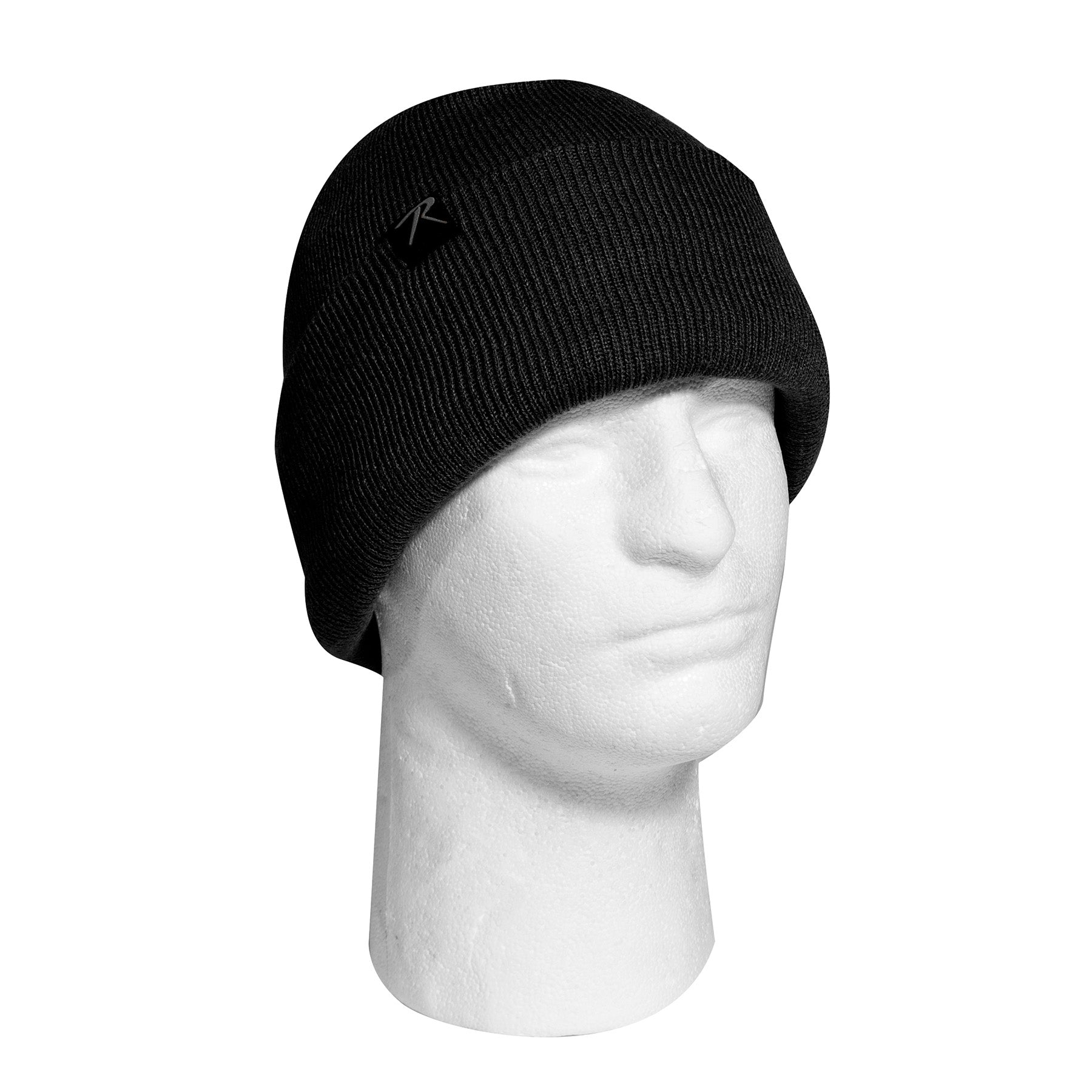 Rothco Deluxe Fine Knit Fleece-Lined Watch Cap Black - Warm Winter Beanie for Cold Weather Activities