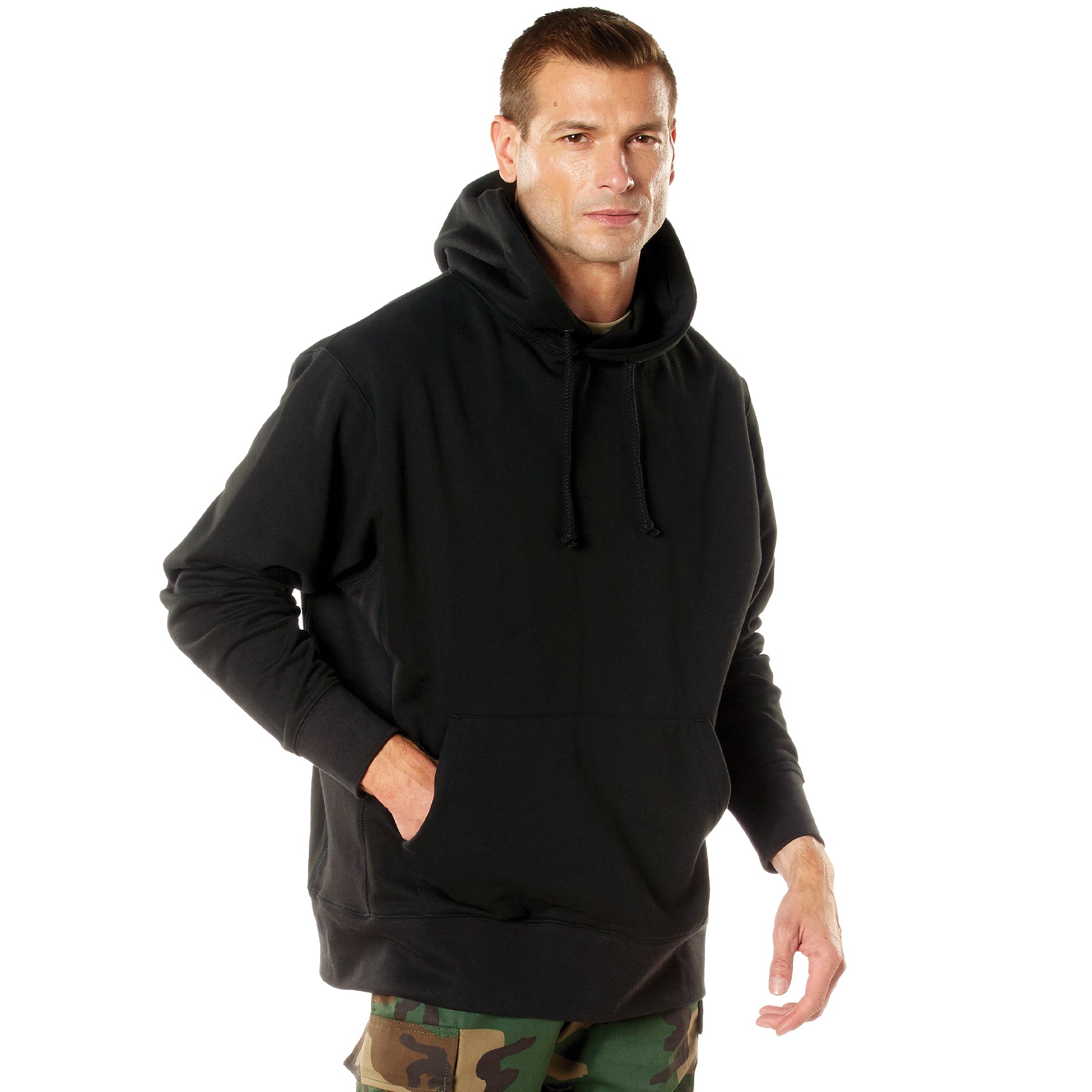 Rothco Every Day Pullover Hooded Sweatshirt Black Size Small