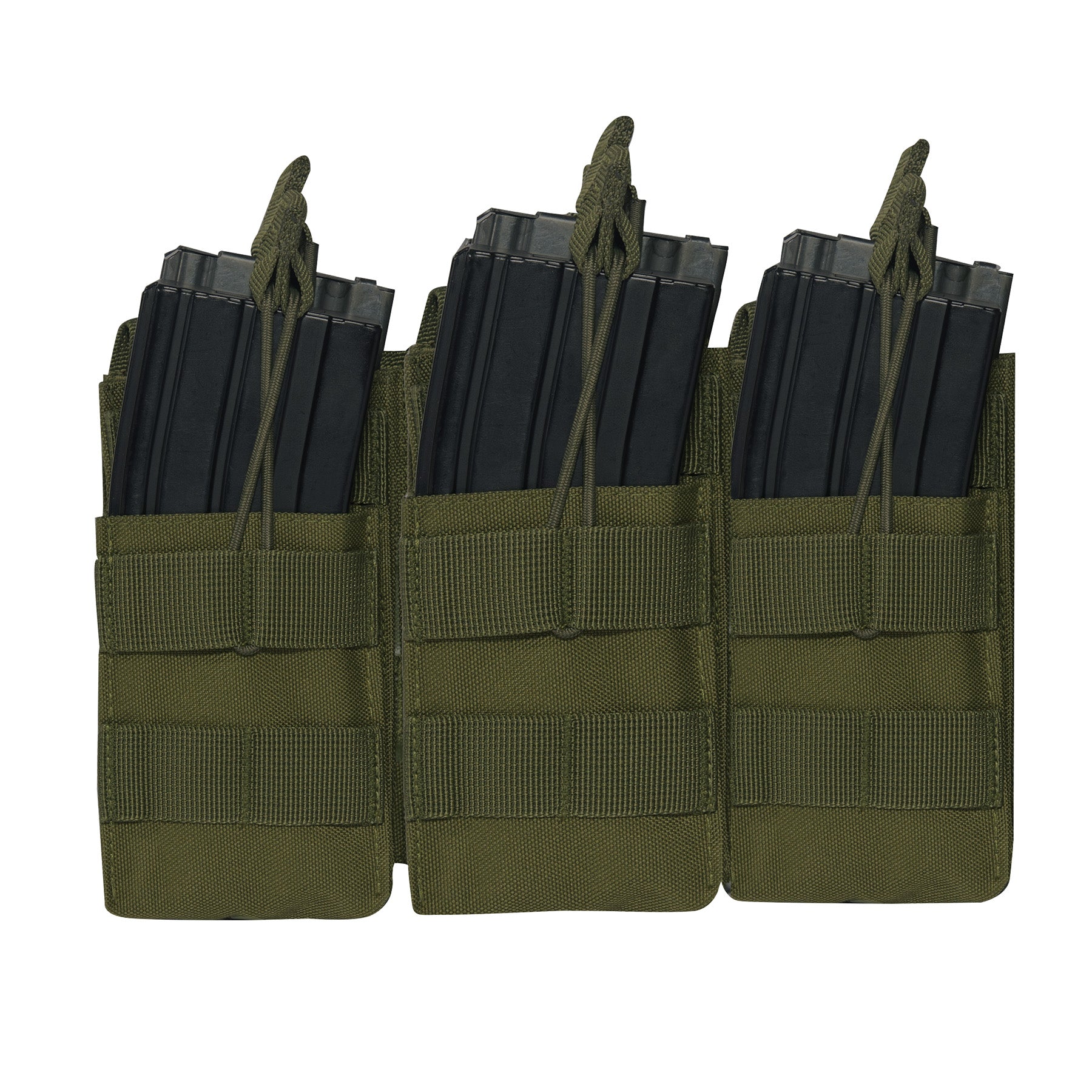 Rothco MOLLE Open Top Six Rifle Mag Pouch Olive Drab Part 41011